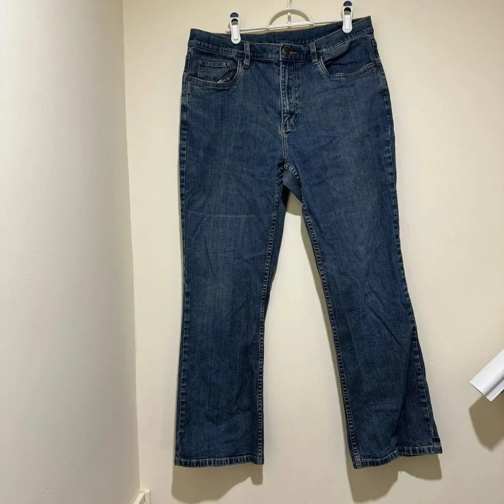 Women’s L.L Bean Brand Bootcut Style Vintage Denim Casual 90’s Jeans Size 14